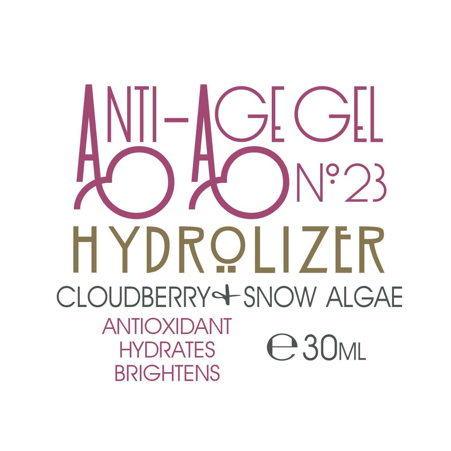 Anti-Age Gel Hydrolizer - No.23 - With Cloudberry and Snow Algae