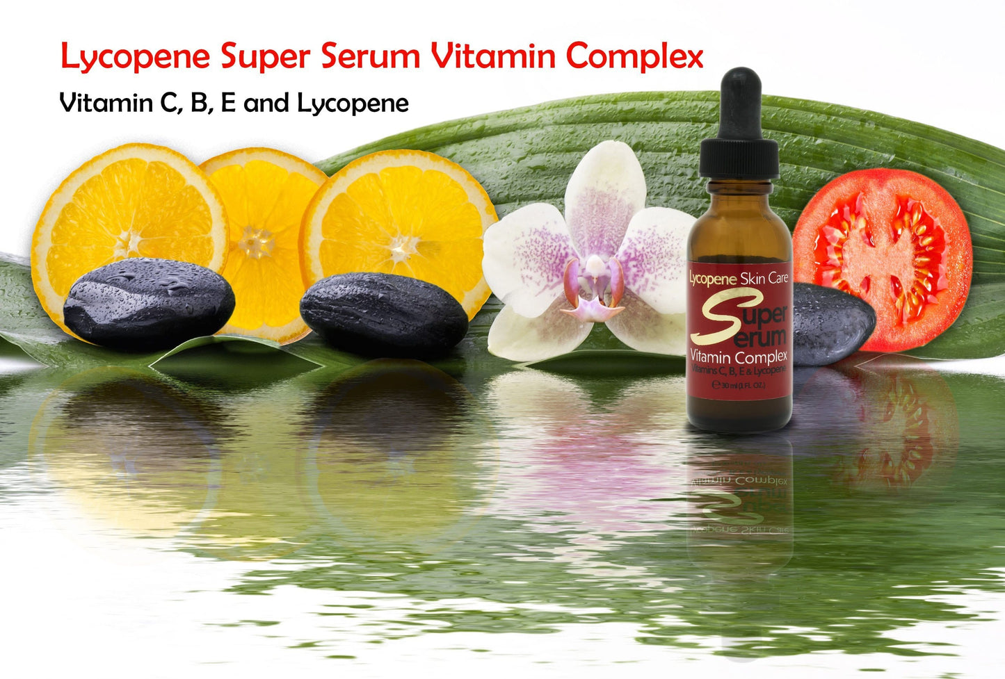 Super Serum Vitamin Complex - Vitamin C, B, E and Lycopene -15ml Blue Bottle